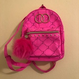 Justice Girl’s Mini Pink Pattern Backpack
